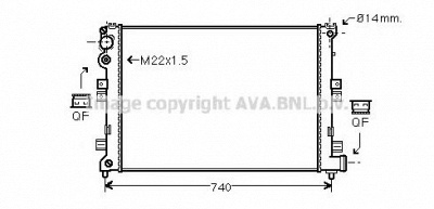 AVA QUALITY COOLING cn2089 -  Радиатор, охлаждение двигателя